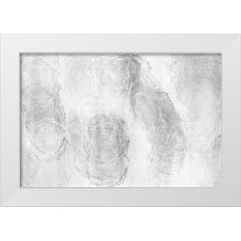 Soft Texture No 3 White Modern Wood Framed Art Print by Uplusmestudio