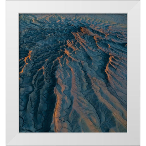 Track Line White Modern Wood Framed Art Print by Tseng, Judy