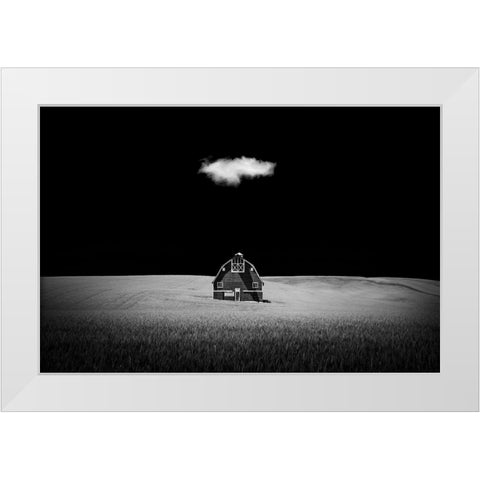 Watcher In The Rye White Modern Wood Framed Art Print by Xu, Tony