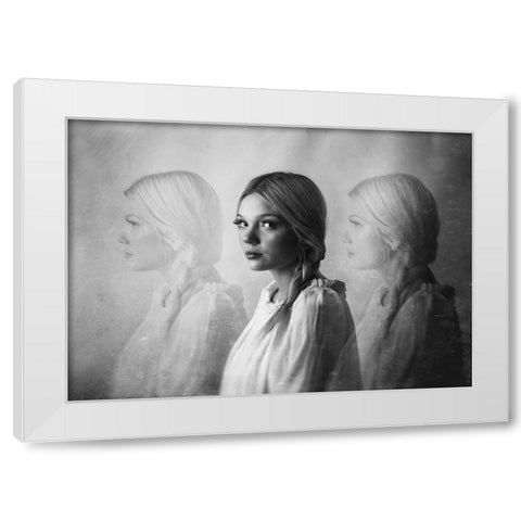 III White Modern Wood Framed Art Print by Ulfig Arps, Sandra