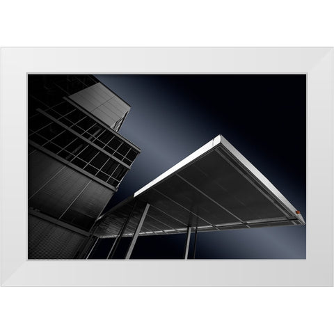 The Cover White Modern Wood Framed Art Print by Weber, Roland