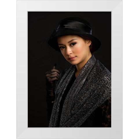Portrait 11 White Modern Wood Framed Art Print by Yuk Kong, John