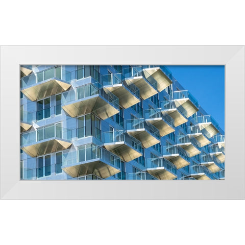 Free View White Modern Wood Framed Art Print by Koer, Jaap