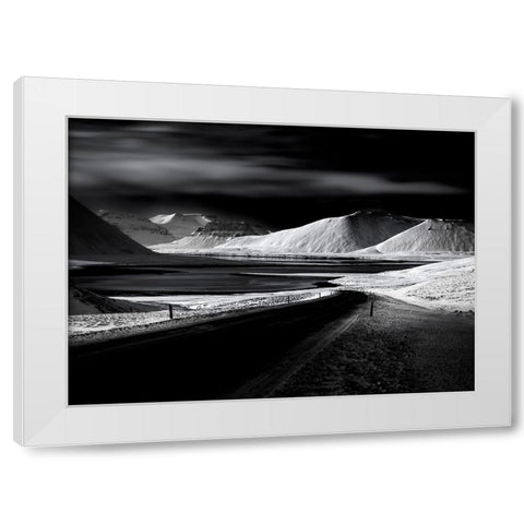 Winter Impression White Modern Wood Framed Art Print by Dai, Wei