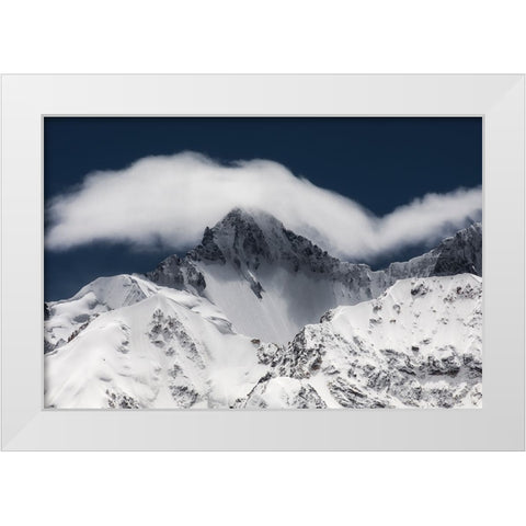 eaapp White Modern Wood Framed Art Print by Wang, Xiaoyang