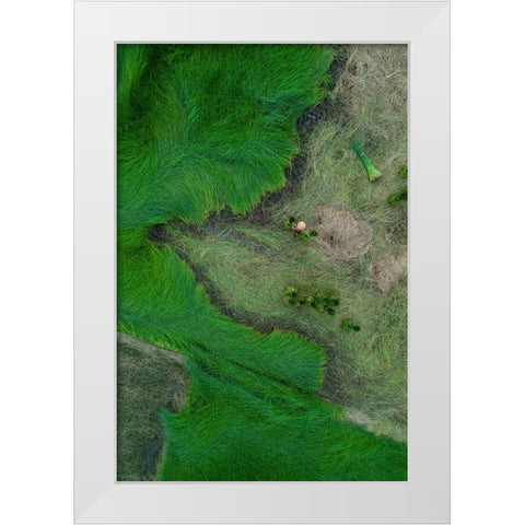 Harvesting Strabismus White Modern Wood Framed Art Print by Trung Dung, Ngo