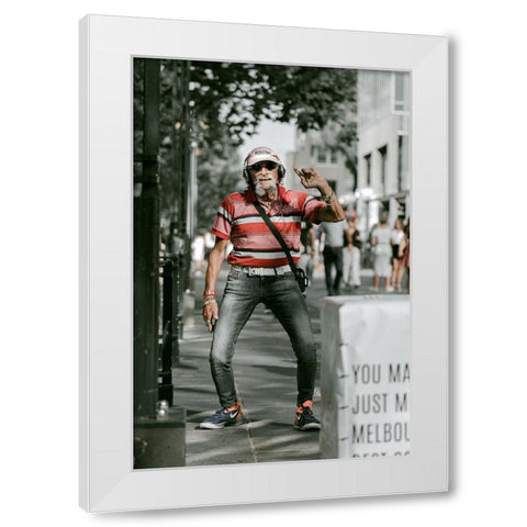 A Colourful Soul White Modern Wood Framed Art Print by Alanazi, Mohammad