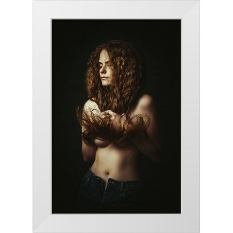 Of Sugar And Lust White Modern Wood Framed Art Print by Bolgov (Axe), Ruslan