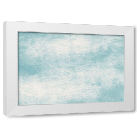 Abstract Blue White Modern Wood Framed Art Print by 1x Studio II