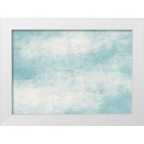 Abstract Blue White Modern Wood Framed Art Print by 1x Studio II