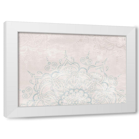 ABSTRACT MANDALA White Modern Wood Framed Art Print by 1x Studio II