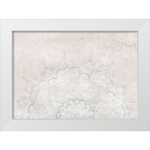 ABSTRACT MANDALA White Modern Wood Framed Art Print by 1x Studio II