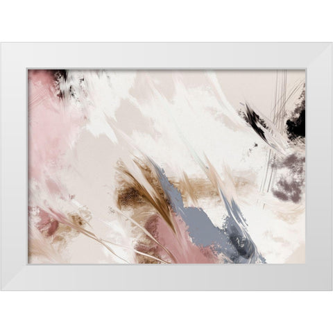 Splash Clouds 02 White Modern Wood Framed Art Print by 1x Studio II