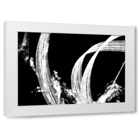 Negative Tapestry White Modern Wood Framed Art Print by 1x Studio II