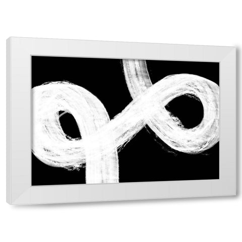 Negative Omega White Modern Wood Framed Art Print by 1x Studio II