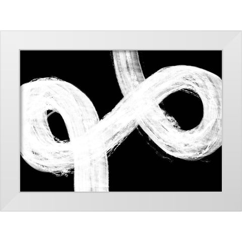 Negative Omega White Modern Wood Framed Art Print by 1x Studio II