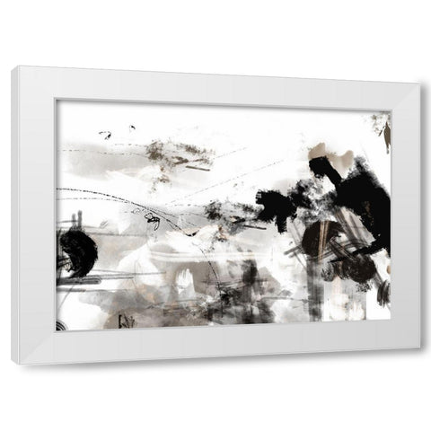 Splash wall White Modern Wood Framed Art Print by 1x Studio II