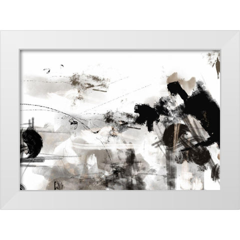 Splash wall White Modern Wood Framed Art Print by 1x Studio II