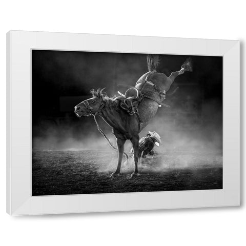 WhoS Win White Modern Wood Framed Art Print by Ma, Frank