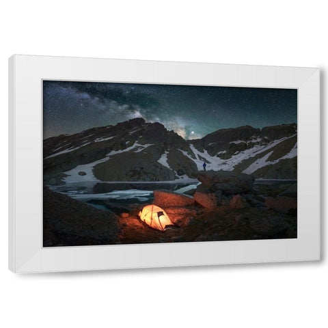 Montaapa Palentina White Modern Wood Framed Art Print by Alvarez Osorio, Cesar