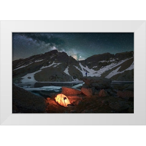 Montaapa Palentina White Modern Wood Framed Art Print by Alvarez Osorio, Cesar