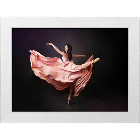Bloom Of Youth White Modern Wood Framed Art Print by Meng, Mia
