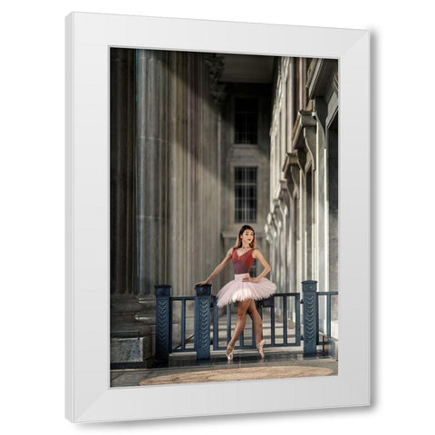 The Last Dance White Modern Wood Framed Art Print by E Ong, S