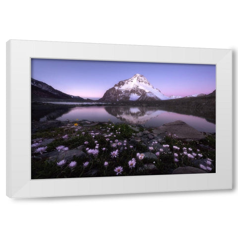 Dawn White Modern Wood Framed Art Print by Hao, Damon