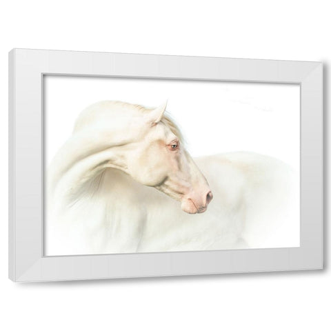 Mr. Blue Eyeab White Modern Wood Framed Art Print by Weerink, Celine