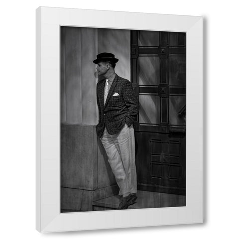 Waiting White Modern Wood Framed Art Print by Dupont, Isabelle