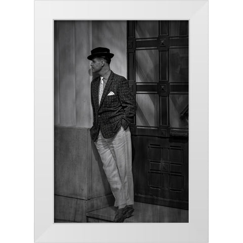 Waiting White Modern Wood Framed Art Print by Dupont, Isabelle