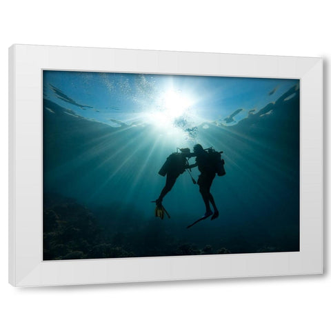 Trust Me White Modern Wood Framed Art Print by Meirovich, Ido