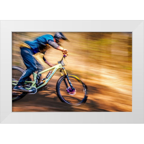 Max speed White Modern Wood Framed Art Print by Pettersson, Benny