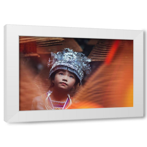 Saving Face - The Anthology - III White Modern Wood Framed Art Print by Steverson, Michael