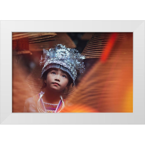 Saving Face - The Anthology - III White Modern Wood Framed Art Print by Steverson, Michael