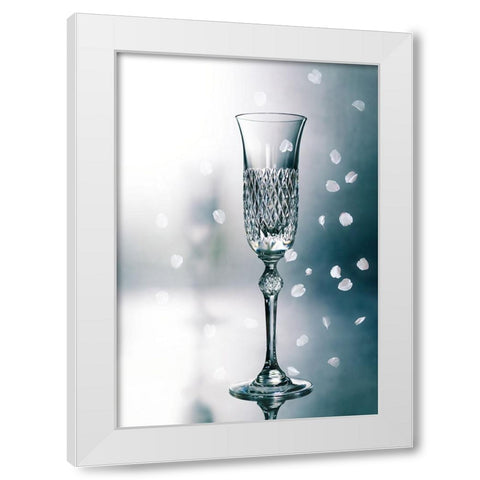 Fleeting beauty White Modern Wood Framed Art Print by Hirai, Takiko
