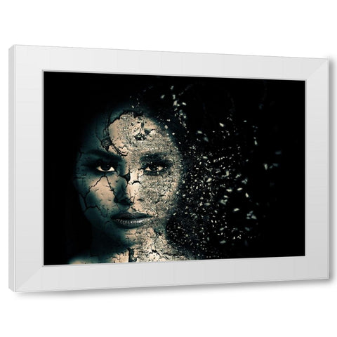 Broken White Modern Wood Framed Art Print by Engelbos, Mieke
