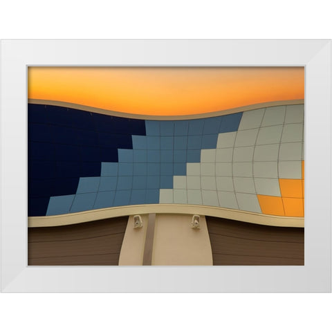 Formica White Modern Wood Framed Art Print by Stas, Marie-Anne