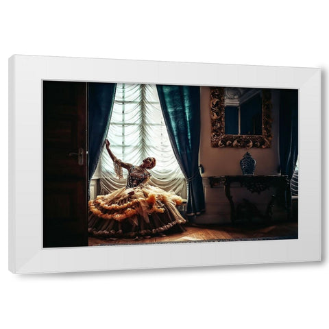 A dream is a wish your heart makes White Modern Wood Framed Art Print by Bolgov (Axe), Ruslan