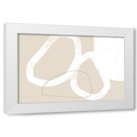 Keeping You Close White Modern Wood Framed Art Print by Uplusmestudio