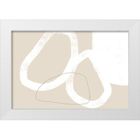 Keeping You Close White Modern Wood Framed Art Print by Uplusmestudio