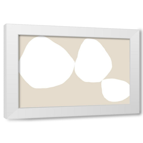 Understanding Life White Modern Wood Framed Art Print by Uplusmestudio