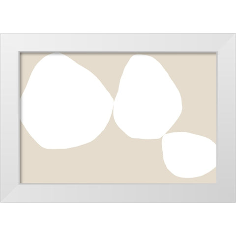 Understanding Life White Modern Wood Framed Art Print by Uplusmestudio