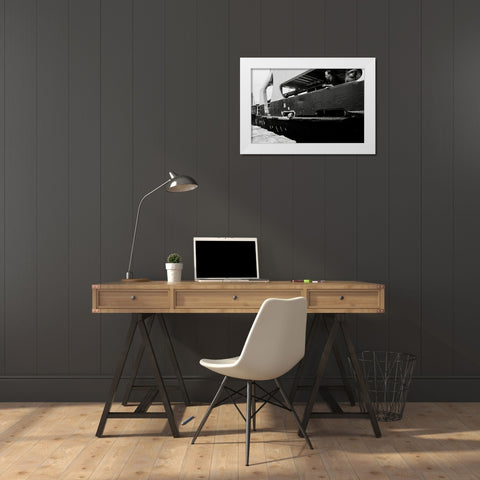 Roro Michalis White Modern Wood Framed Art Print by Koulouridis, George