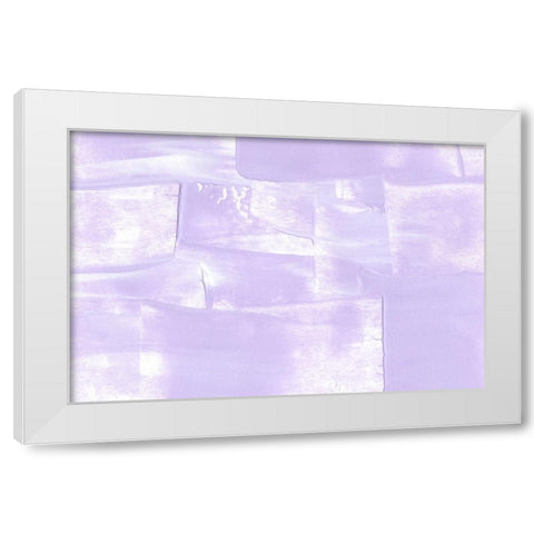 Purple Feelings White Modern Wood Framed Art Print by Uplusmestudio