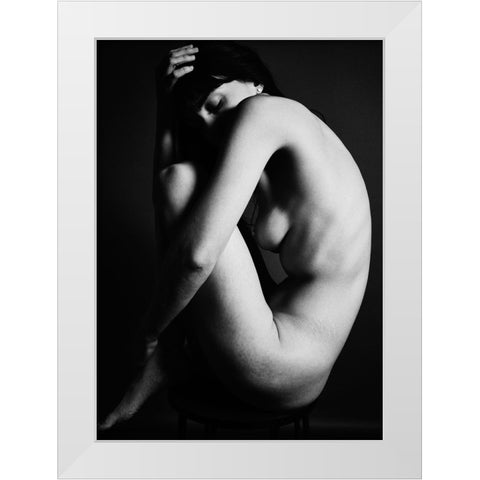 Ivy Rose, No. 00998 White Modern Wood Framed Art Print by FiguraNYC Photography