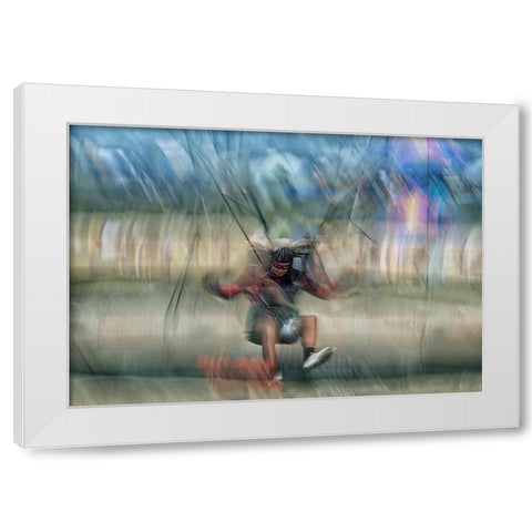 To The Point White Modern Wood Framed Art Print by Malovrh, Milan