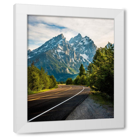 A Way Forward White Modern Wood Framed Art Print by Iqbal, Syed