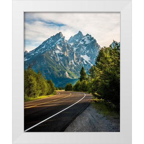 A Way Forward White Modern Wood Framed Art Print by Iqbal, Syed