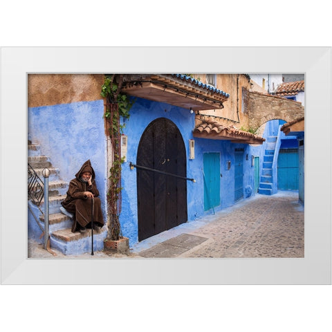 In The Past White Modern Wood Framed Art Print by Mirica, Dan